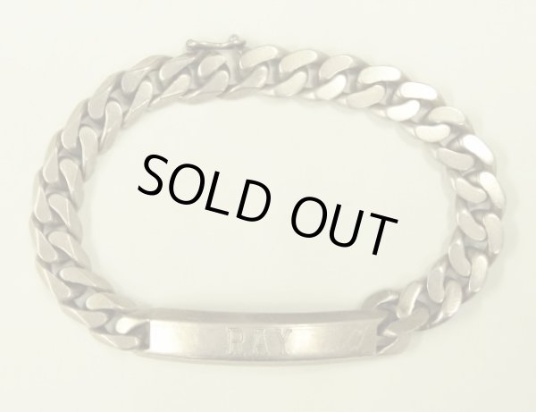 画像1: シルバー925 IDブレスレット ホールマーク シルバー イギリス製 (VINTAGE)