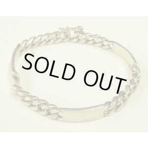 画像: シルバー925 三連IDブレスレット シルバー イタリア製 (VINTAGE)