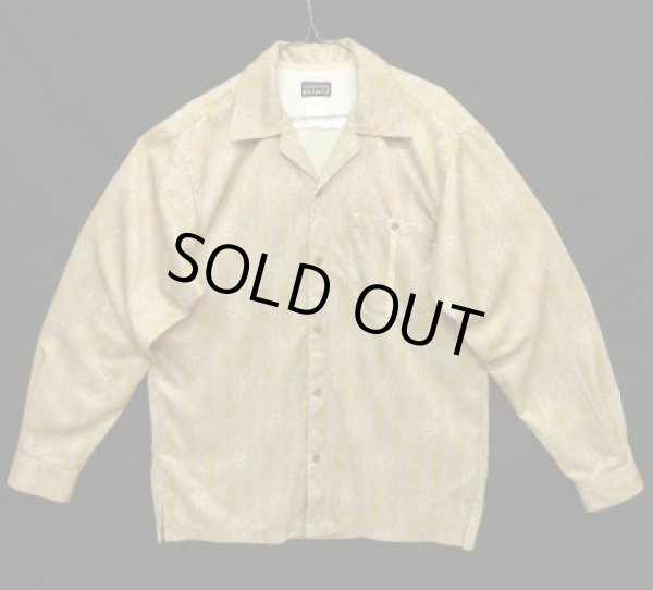 画像1: 00'S PATAGONIA "RHYTHM" 長袖 オープンカラーシャツ 総柄 (VINTAGE)