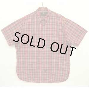 画像: 90'S RRL 三ツ星タグ チンスト＆マチ付き 半袖 ワークシャツ チェック柄 (VINTAGE)
