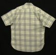 画像5: 90'S RRL 三ツ星タグ チンスト＆マチ付き 猫目ボタン 半袖 ワークシャツ チェック柄 (VINTAGE)