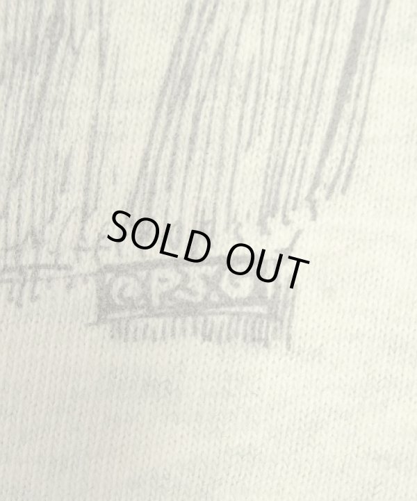 画像4: 90'S UNKNOWN ペンケーススケッチ シングルステッチ 半袖 Tシャツ アッシュグレー USA製 (VINTAGE)