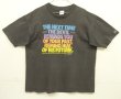画像1: 90'S LIVING EPISTLES シングルステッチ 半袖 Tシャツ フェードブラック USA製 (VINTAGE)