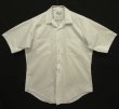 画像1: 70'S B.V.D. BRAND コットン100% 半袖 シャツ ホワイト (DEADSTOCK)