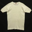 画像1: 60'S STANFIELD'S 袖先リブ 半袖 Tシャツ ホワイト (VINTAGE)