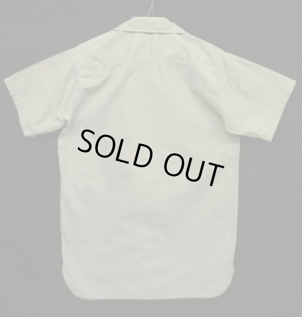 画像4: 60'S POWR HOUSE マチ付き 半袖 ワークシャツ グレー (VINTAGE)