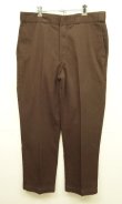 画像3: 80'S DICKIES 874 チビタグ ワークパンツ ブラウン W38L31 USA製 (VINTAGE)