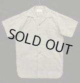 画像: 60'S POWR HOUSE マチ付き 半袖 ワークシャツ グレー (VINTAGE)