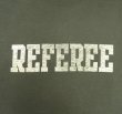 画像2: 90'S REFEREE シングルステッチ 両面プリント 半袖 Tシャツ フェードブラック USA製 (VINTAGE)