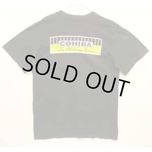 画像: 90'S COHIBA シングルステッチ 両面プリント 半袖 Tシャツ ブラック (VINTAGE)