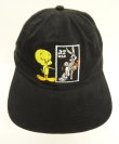 画像2: LOONEY TUNES 6パネル ベースボールキャップ ブラック USA製 (USED)