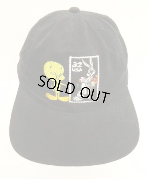 画像2: LOONEY TUNES 6パネル ベースボールキャップ ブラック USA製 (USED)