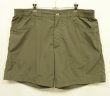 画像1: PATAGONIA バックジップ付きポケット ナイロンショーツ ダークカーキ (USED)