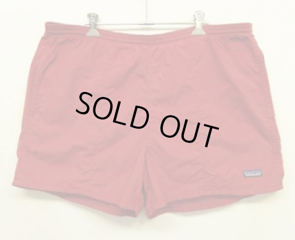 画像1: 90'S PATAGONIA "BAGGIES SHORTS" ナイロン バギーズショーツ バーガンディ (VINTAGE)