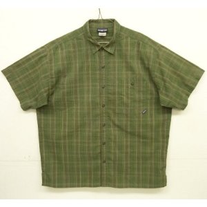 画像: 00'S PATAGONIA "PUCKERWARE SHIRT" シアサッカー 半袖 ボックスシャツ チェック柄 (VINTAGE)
