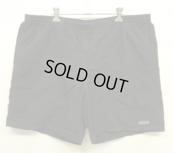 画像1: 00'S PATAGONIA "BAGGIES SHORTS" ナイロン バギーズショーツ ブラック (VINTAGE)