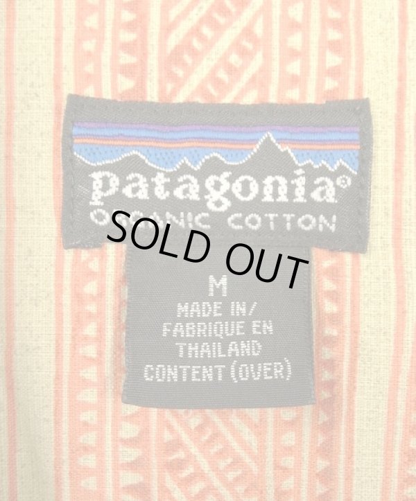 画像2: 00'S PATAGONIA コットン 半袖 オープンカラーシャツ 総柄 (VINTAGE)