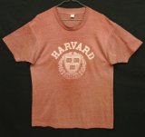 画像: 80'S HARVARD シングルステッチ 半袖 Tシャツ フェードバーガンディ USA製 (VINTAGE)
