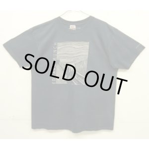 画像: 90'S EDVARD MUNCH "THE CRY" シカゴ美術館 半袖 Tシャツ ブラック (VINTAGE)