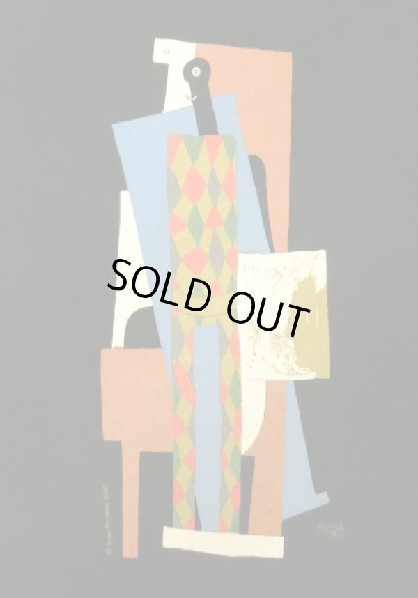 画像3: 00'S PABLO PICASSO "HARLEQUIN 1915 " オフィシャル 半袖 Tシャツ ブラック (VINTAGE)