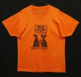 画像: 80'S BUD LIGHT シングルステッチ 半袖 Tシャツ オレンジ (VINTAGE)