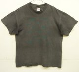 画像: 90'S 魚プリント 半袖 Tシャツ フェードブラック (VINTAGE)