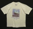 画像1: 90'S CLAUDE MONET "ON THE BOAT" シカゴ美術館 シングルステッチ 半袖 Tシャツ ホワイト USA製 (VINTAGE)