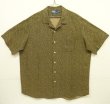 画像1: 90'S RALPH LAUREN "BONNARD" シルク/リネン 半袖 オープンカラーシャツ 総柄 (VINTAGE)
