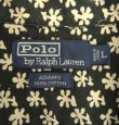 画像2: 90'S RALPH LAUREN "ADAMS" コットン 半袖 オープンカラーシャツ ブラック/小花柄 (VINTAGE)
