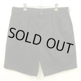 画像: 90'S RALPH LAUREN "TYLER SHORT" ツープリーツ チノショーツ ブラック (VINTAGE)