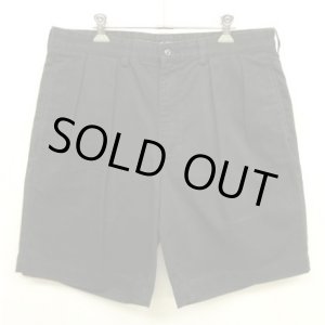 画像: 90'S RALPH LAUREN "TYLER SHORT" ツープリーツ チノショーツ ブラック (VINTAGE)