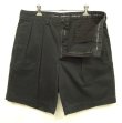 画像3: 90'S RALPH LAUREN "TYLER SHORT" ツープリーツ チノショーツ ブラック (VINTAGE)
