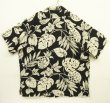 画像3: 90'S RALPH LAUREN "ADAMS" ビスコース 半袖 オープンカラーシャツ ブラック/ボタニカル柄 (VINTAGE)