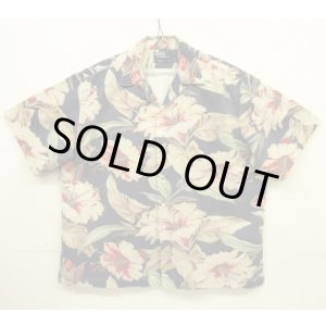 画像: 90'S RALPH LAUREN コットン 半袖 オープンカラーシャツ フローラル柄 USA製 (VINTAGE)