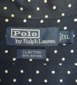 画像2: 90'S RALPH LAUREN "CLAYTON" レーヨン 半袖 オープンカラーシャツ ネイビー/ポルカドット (VINTAGE)