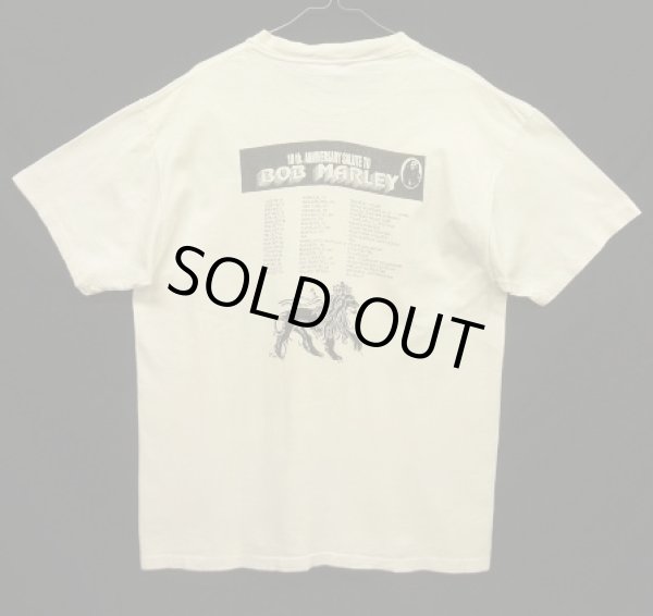 画像4: 90'S 10th ANNIVERSARY SALUTE TO BOB MARLEY 両面プリント シングルステッチ 半袖 Tシャツ ホワイト USA製 (VINTAGE)