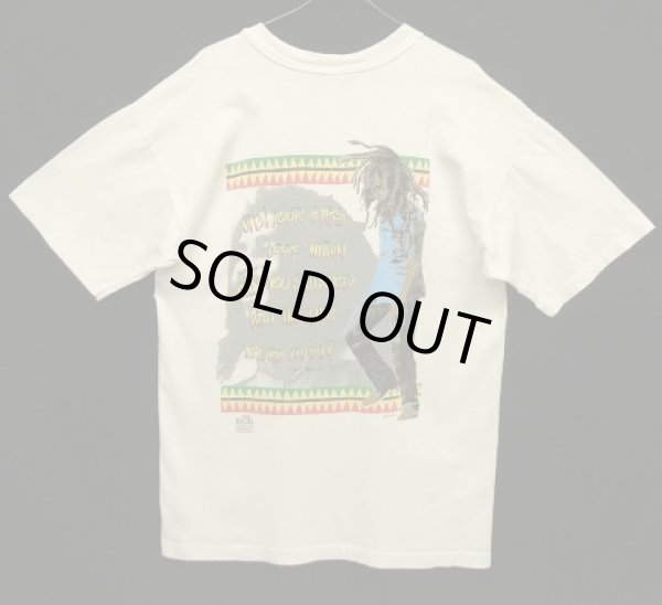 画像1: 90'S BOB MARLEY "EXODUS" 両面プリント シングルステッチ 半袖 Tシャツ ホワイト (VINTAGE)