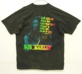 画像: 90'S BOB MARLEY 両面プリント シングルステッチ 半袖 Tシャツ ブラック USA製 (VINTAGE)