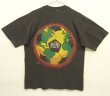 画像5: 90'S BOB MARLEY 両面プリント シングルステッチ 半袖 Tシャツ フェードブラック (VINTAGE)