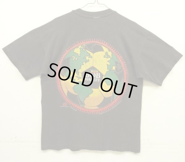 画像5: 90'S BOB MARLEY 両面プリント シングルステッチ 半袖 Tシャツ フェードブラック (VINTAGE)