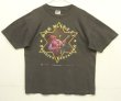 画像1: 90'S BOB MARLEY "POSITIVE VIBRATION" 両面プリント シングルステッチ 半袖 Tシャツ フェードブラック (VINTAGE)