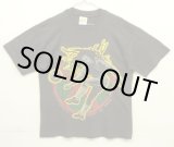 画像: 90'S BOB MARLEY 両面プリント シングルステッチ 半袖 Tシャツ フェードブラック (VINTAGE)