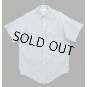 画像: 60'S POWR HOUSE コットン100% シャンブレーシャツ ブルー USA製 (VINTAGE)
