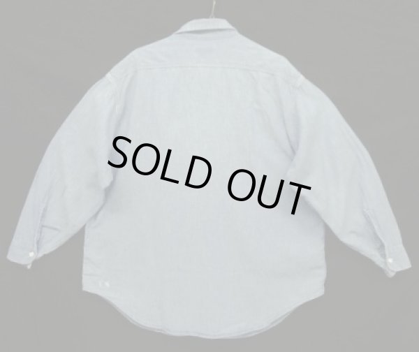 画像4: 80'S BIG MAC コットン100% シャンブレーシャツ ブルー USA製 (VINTAGE)