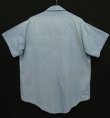 画像3: 60'S POWR HOUSE コットン100% シャンブレーシャツ ブルー USA製 (VINTAGE)