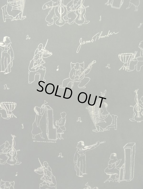 画像3: 90'S JAMES THURBER 両面全面プリント シングルステッチ 半袖 Tシャツ ブラック (VINTAGE)