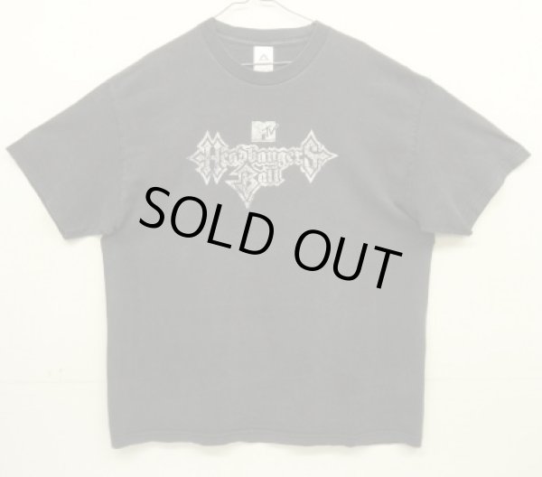 画像1: 00'S MTV "HEADBANGERS BALL" 半袖 Tシャツ ブラック (VINTAGE)