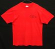 画像1: 80'S CRAZY CHICKEN CYCLING CLUB シングルステッチ 両面プリント 半袖 Tシャツ レッド USA製 (VINTAGE)