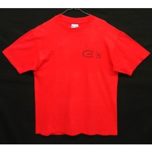 画像: 80'S CRAZY CHICKEN CYCLING CLUB シングルステッチ 両面プリント 半袖 Tシャツ レッド USA製 (VINTAGE)