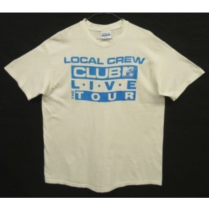 画像: 80'S CLUB MTV "LOCAL CREW" シングルステッチ 半袖 Tシャツ ホワイト USA製 (VINTAGE)